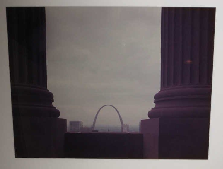 JOEL MEYEROWITZ, AMERICAN (B.1938): THE ARCH FROM THE TOP OF THE CIVIL COUTS BUILDING, 1978, #1 from the portfolio of twelve, ST. LOUIS AND THE ARCH, RC Ektacolor print, 65/75, signed and numbered, published by the Greenberg Gallery, St