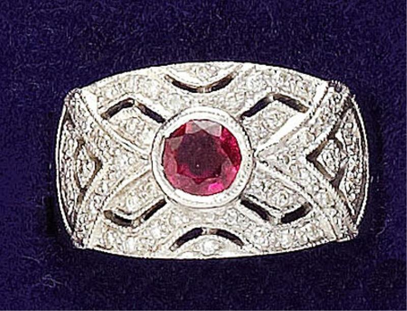 RUBY AND DIAMOND RING