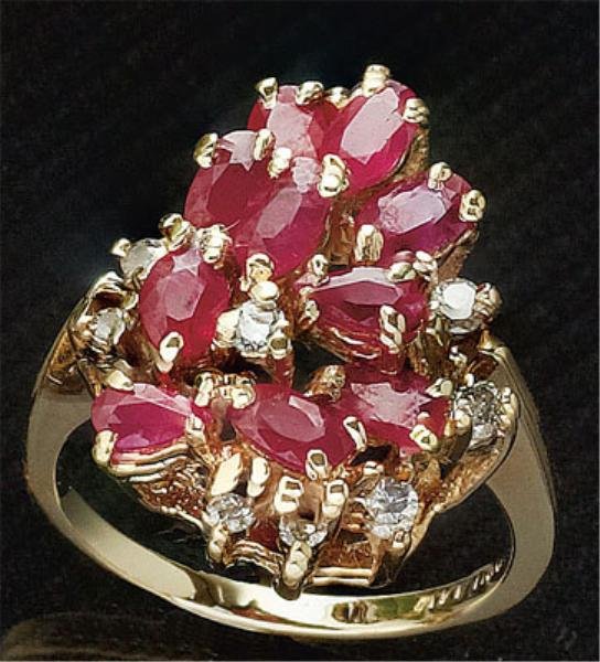RUBY AND DIAMOND RING