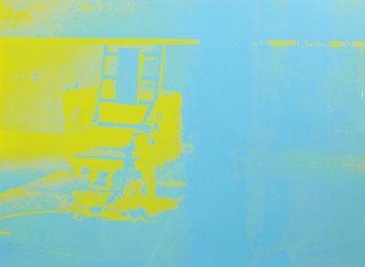 ANDY WARHOL, AMERICAN (1928-1997): ELECTRIC CHAIR, 1971, color screenprint, (F. & S. ll.77), 25/250, signed and dated in ball-point pen and numbered with rubber stamp verso, printed by Silkprint Kettner, Zurich, published by Bruno Bisc