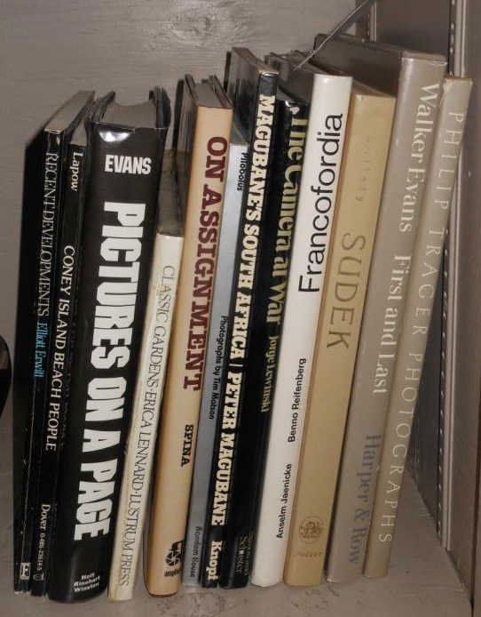 COLLECTION OF PHOTOGRAPHY BOOKS: Architecture and Photojournalism including Pilobolus, photographers: Philip Trager, Anselm Jaenicke, Harry Lapow, Alliott Erwitt, Walker Evans, Sudek - Sonja Bullaty, Jorge Lewins, Andrew Young and Er