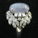 STAR SAPPHIRE AND DIAMOND RING - 2