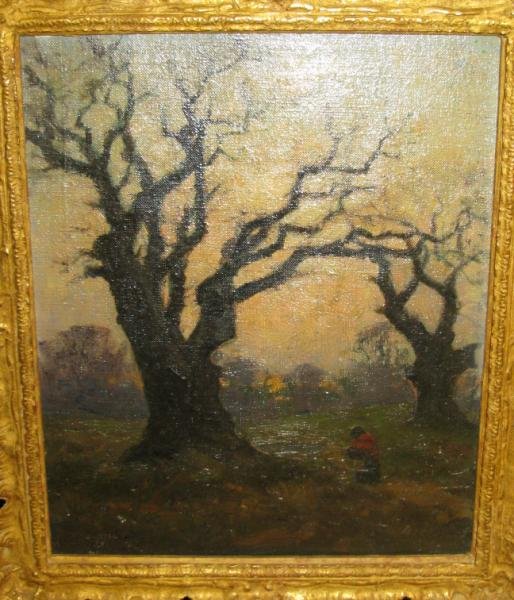 BRITISH SCHOOL, 19TH CENTURY: RICARDI, ITALY 1879, oil on canvas, signed indiscernibly lower left A. M. Dannalt, bears "Winsor & Newton Rathbone Place, London" Stamp verso, framed. 12 x 10 in.