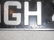 VINTAGE WHITE METAL LONDON LICENSE PLATE - 2