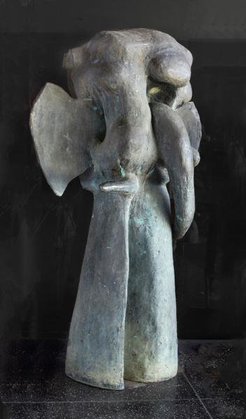 ABBOTT PATTISON, AMERICAN (1916-1999): THE ELEPHANT, 1976, bronze. Height 76 in., width 45 in., depth 26 in.
