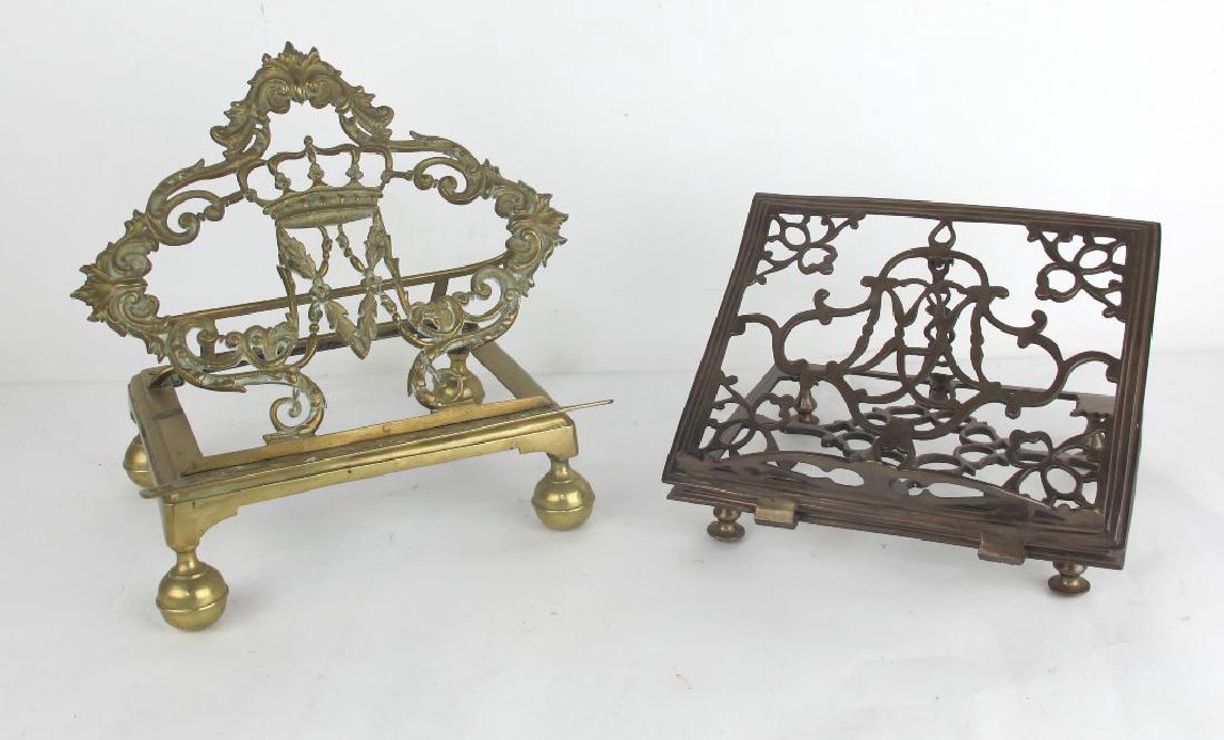 Lot of Two Bronze Book Stands (1 of 7)