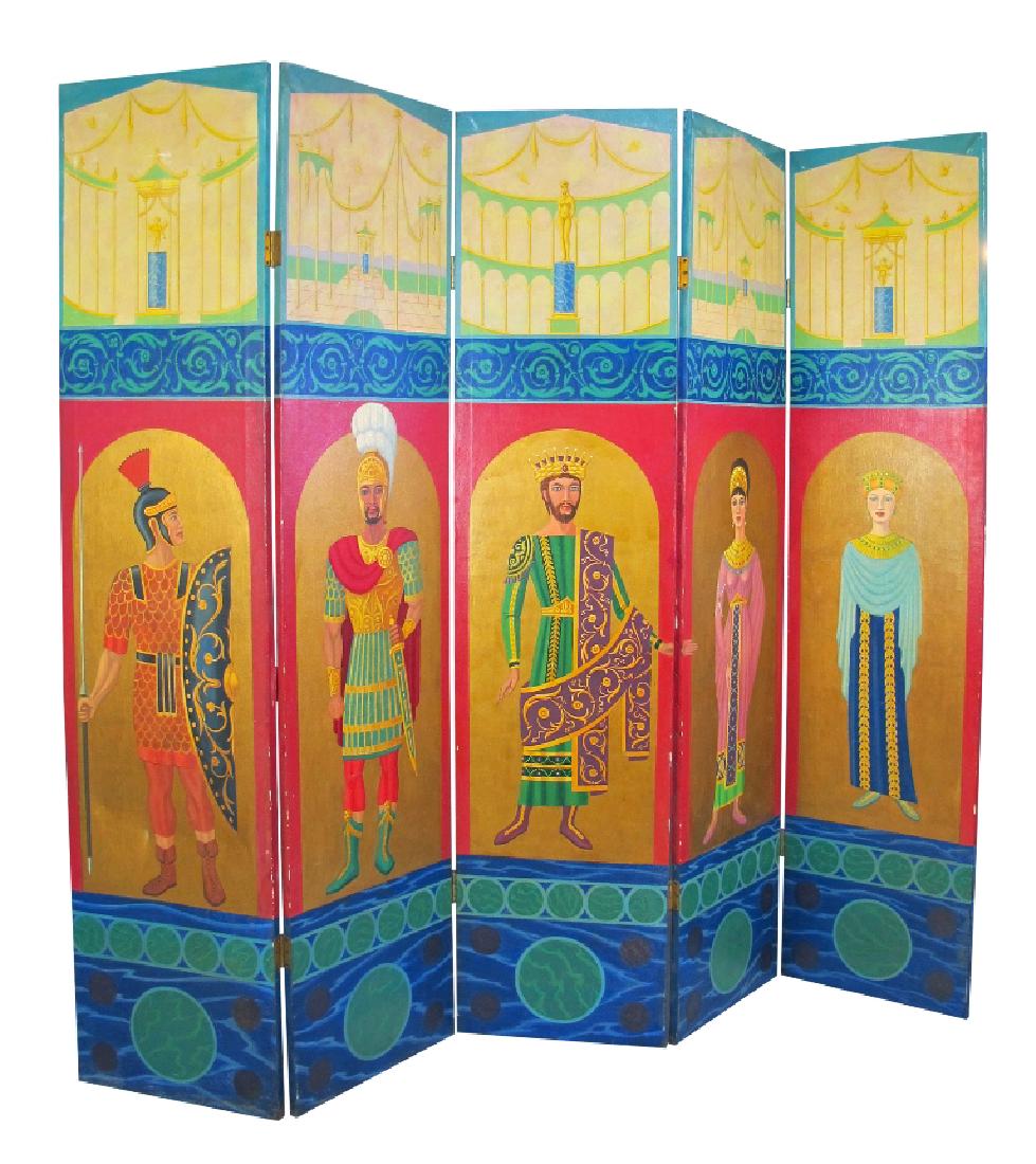 Hand Painted Roman Style Room Divider (1 of 9)