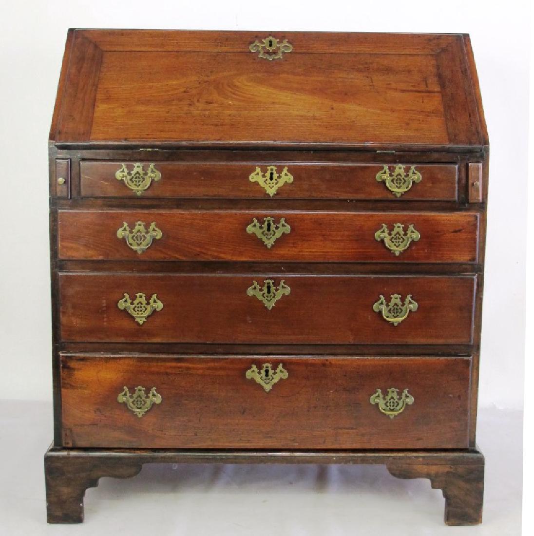 18th C. Mahogany Inlaid Slant Front Desk (1 of 8)