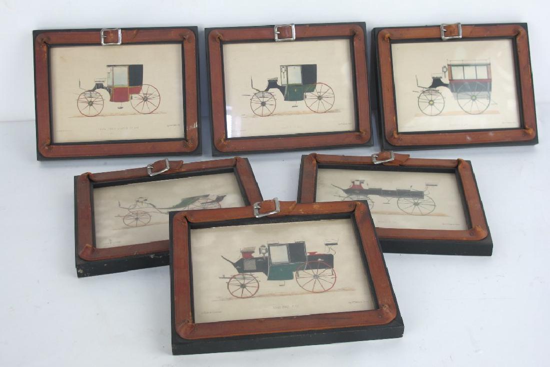Six Framed Antique Prints of Early Automobiles (1 of 10)
