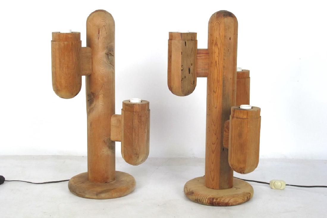 Pair Mid Century Cactus Lamps (1 of 6)