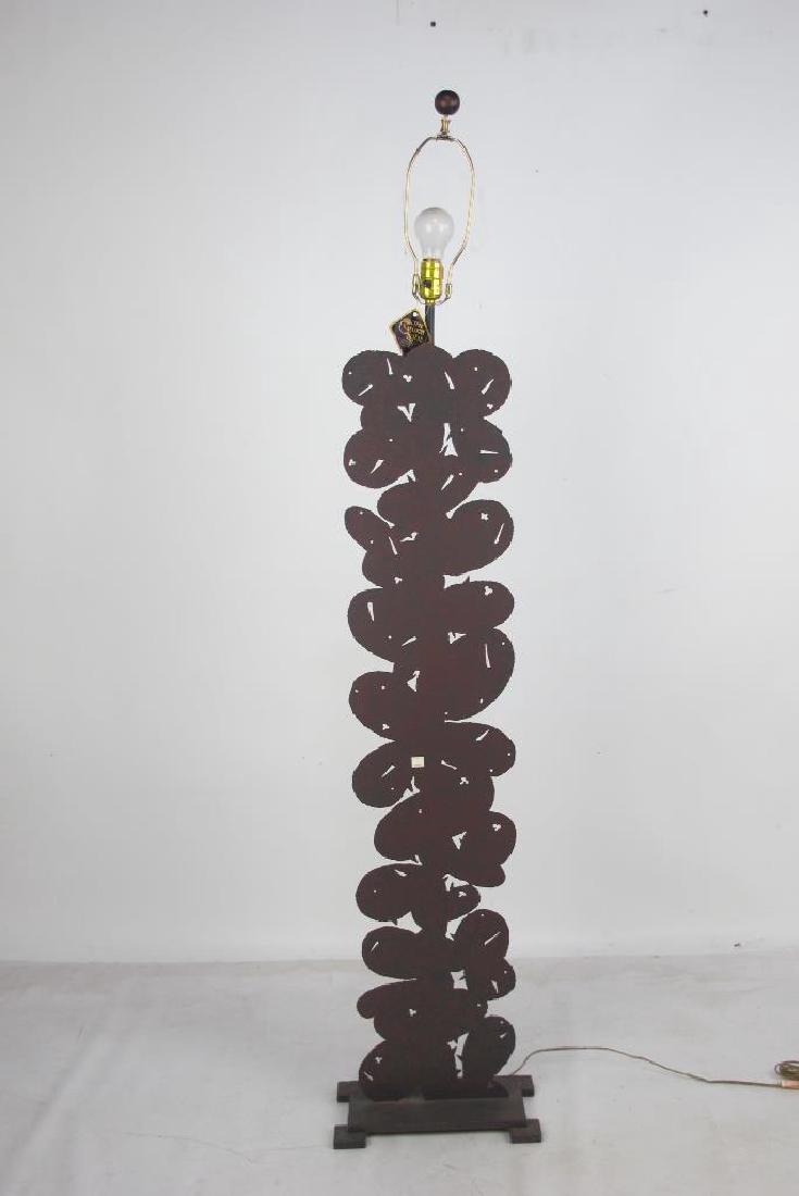 Folk Art Iron Floor Lamp (1 of 6)