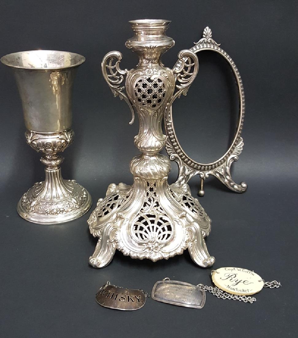 Continental Silver Goblet, Frame & Epergne Base (1 of 10)