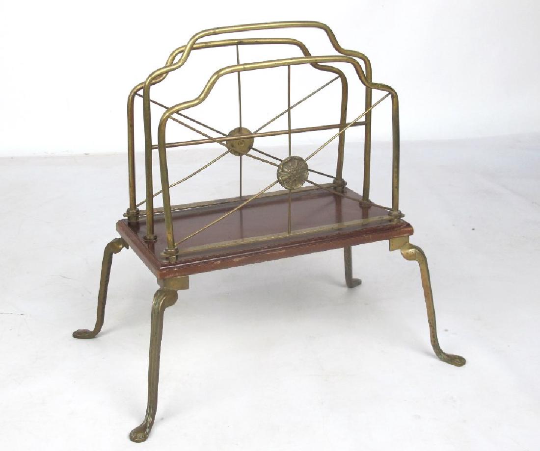 French Style Brass Magazine Stand (1 of 5)