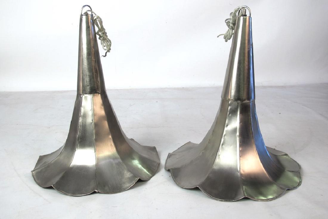 Pair of Industrial Style Morning Glory Horn Lights (1 of 4)