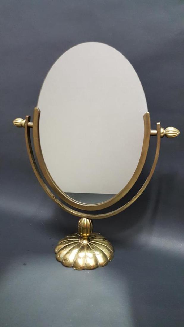 Deco Brass Vanity Mirror (1 of 5)