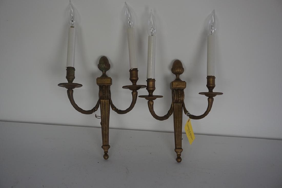 Pair of Bronze Sconces (1 of 5)