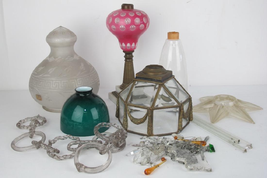 Lot of Vintage Lamp Shades/Lamps (1 of 7)