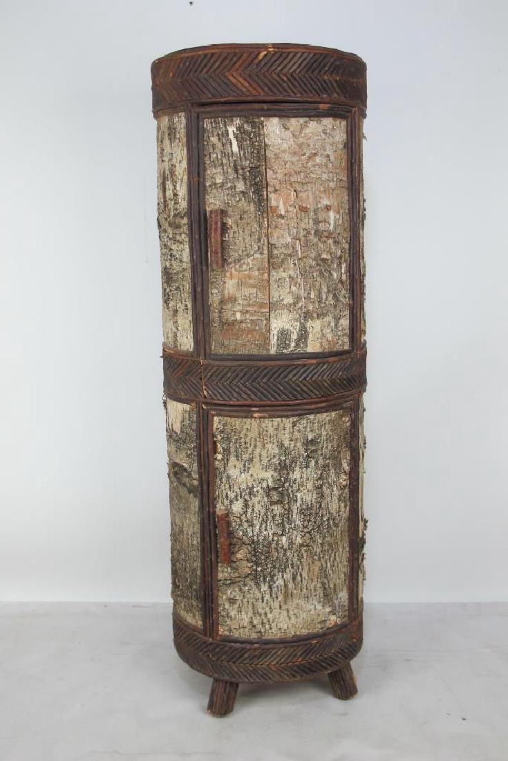 Cylindrical Wood Cabinet (1 of 6)