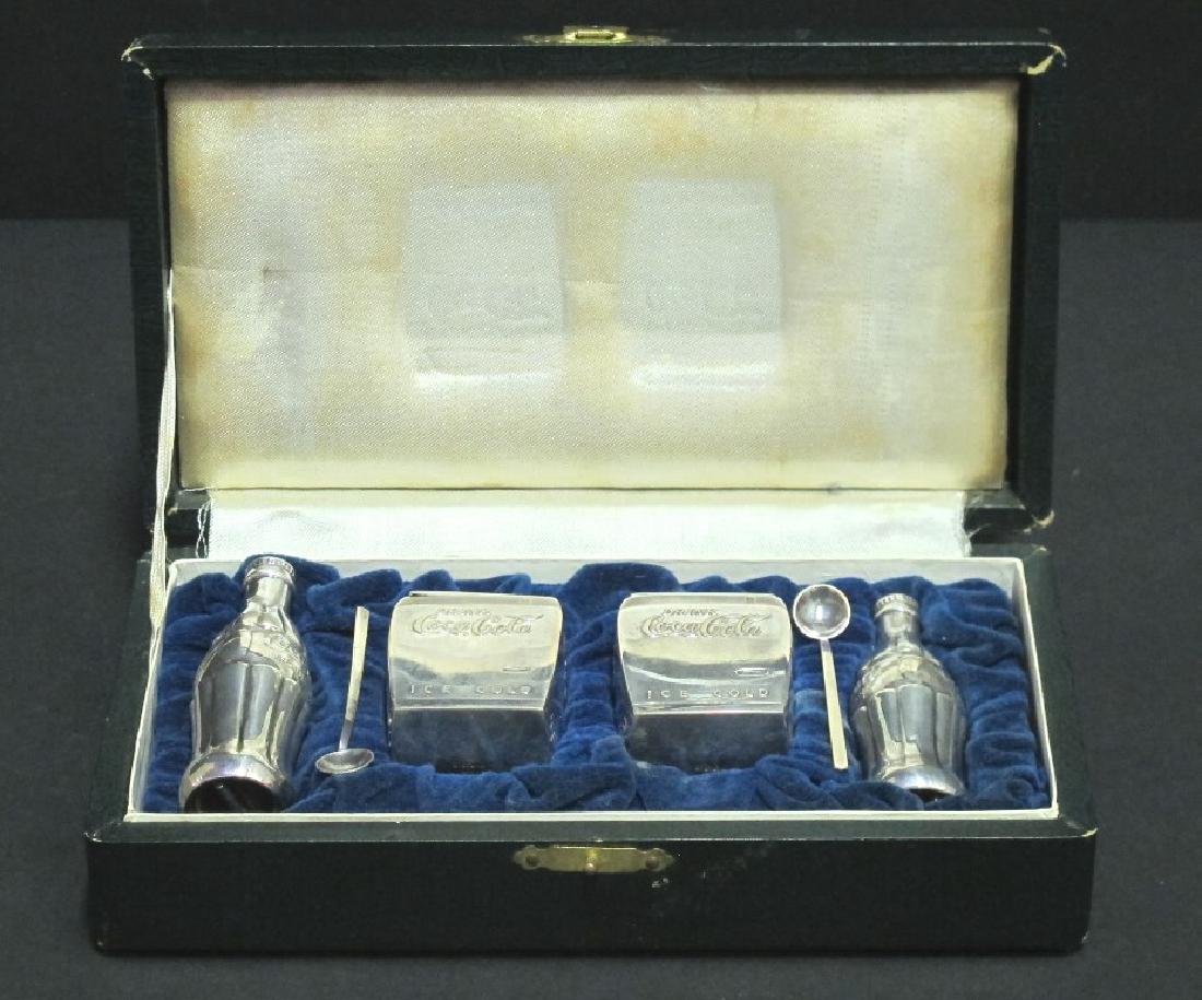 Set of Sterling Silver Coca Cola Shakers (1 of 9)