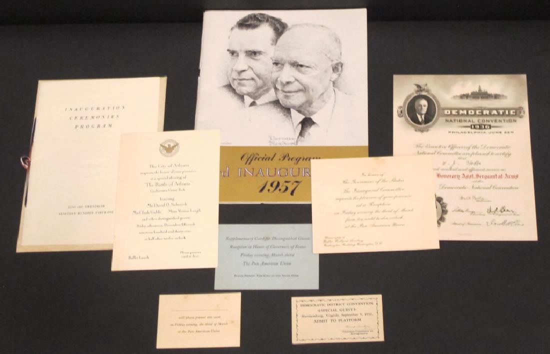 1957 Inauguration Program and More (1 of 12)