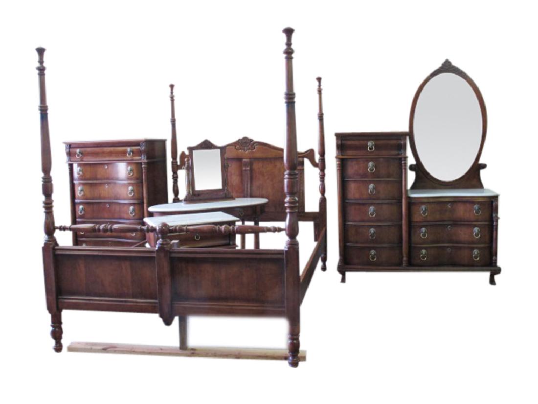 Dixie Furniture Five Piece Bedroom Set Ca 1935