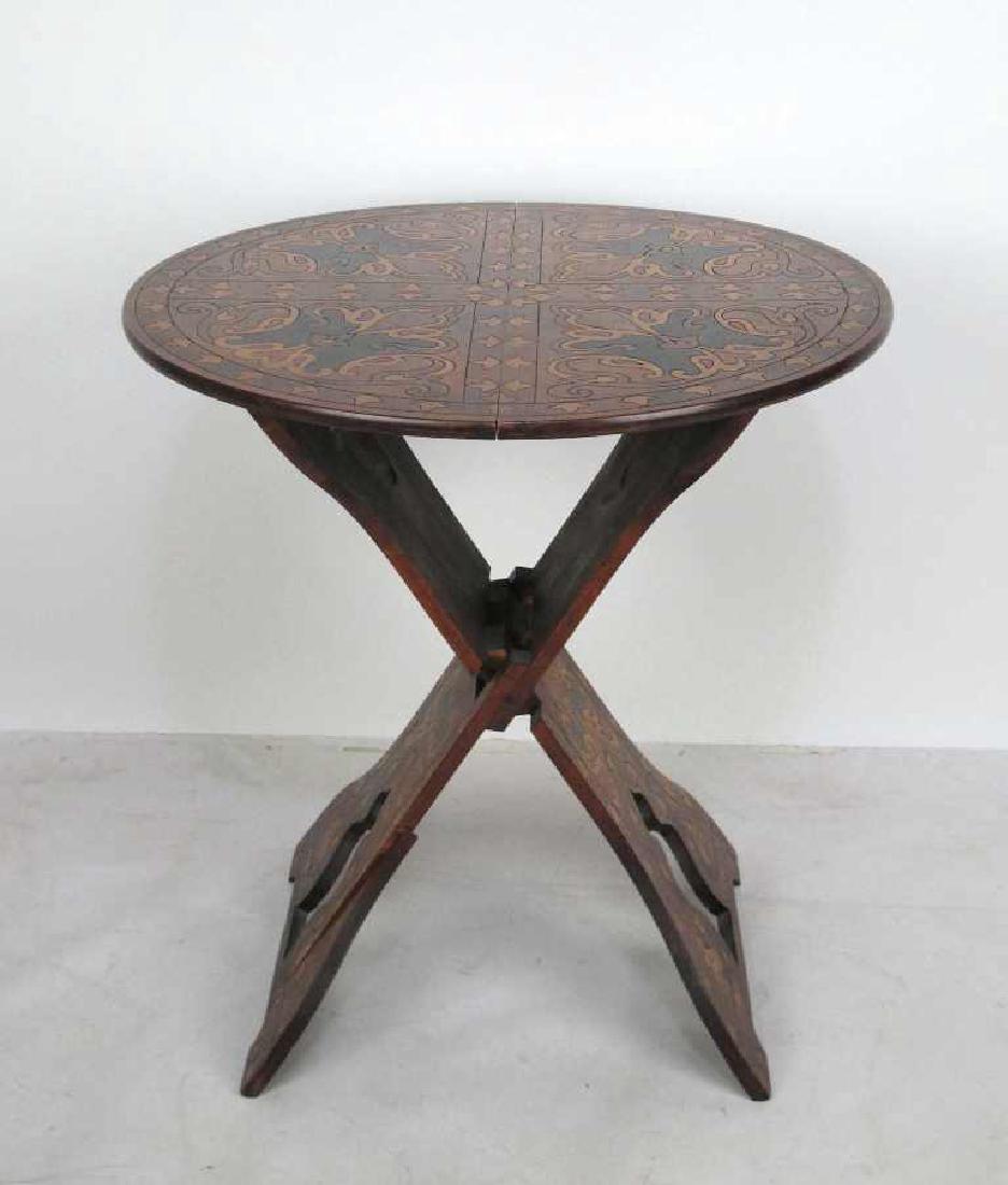 Round Marquetry Occasional Table (1 of 5)