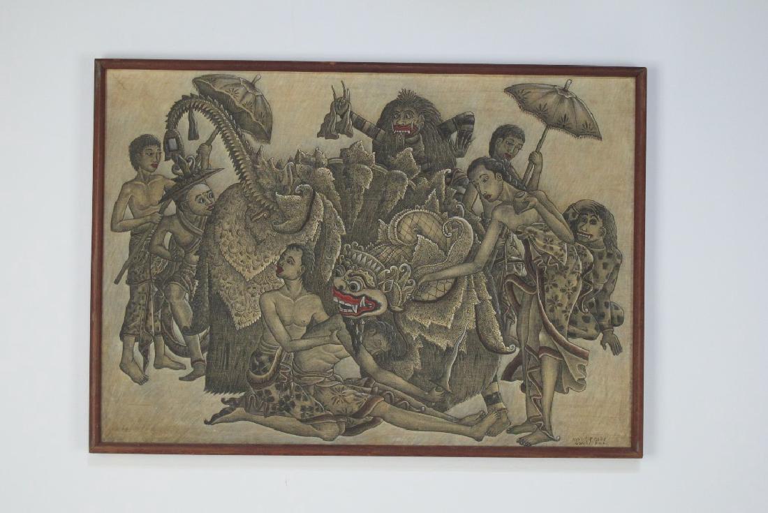 Gusti Nyoman Gede Print on Fabric (1 of 6)