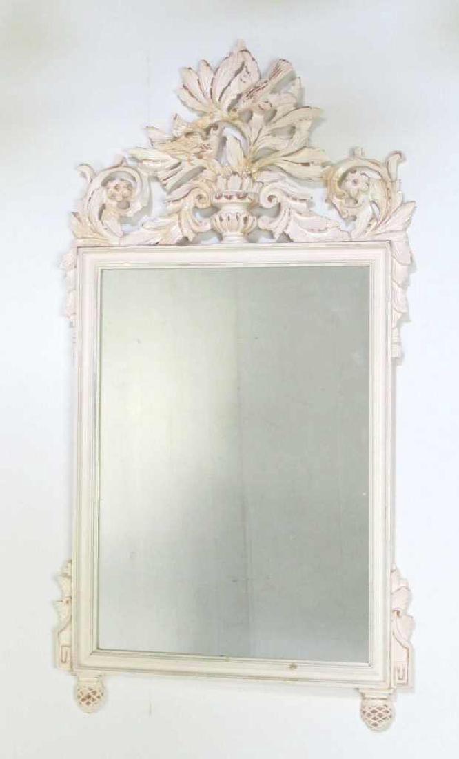 White Carved Wall Mirror (1 of 5)