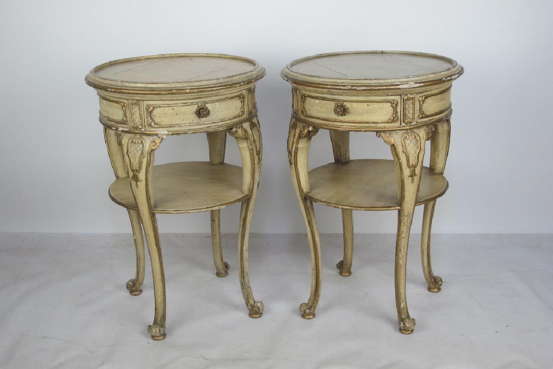 Pair of Painted End Tables (1 of 7)