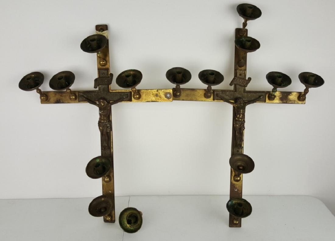 Pair of Crucifix Sconces (1 of 6)