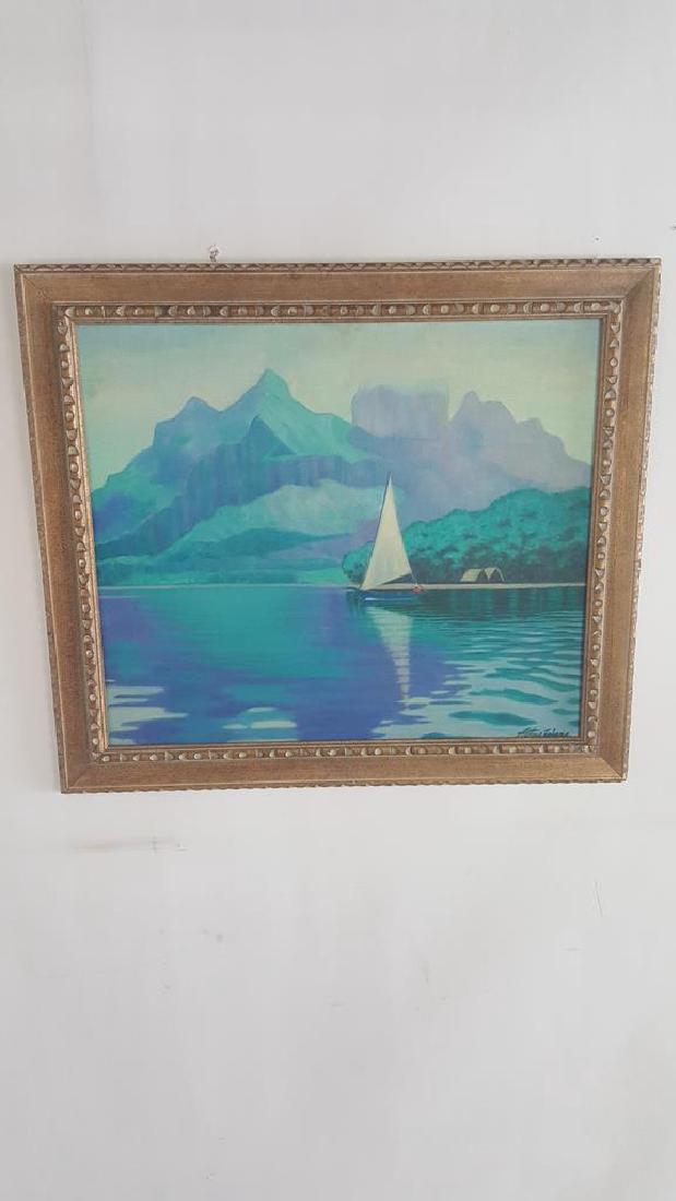 Arthur Ware "Tropical Island" Oil on Panel (1 of 8)