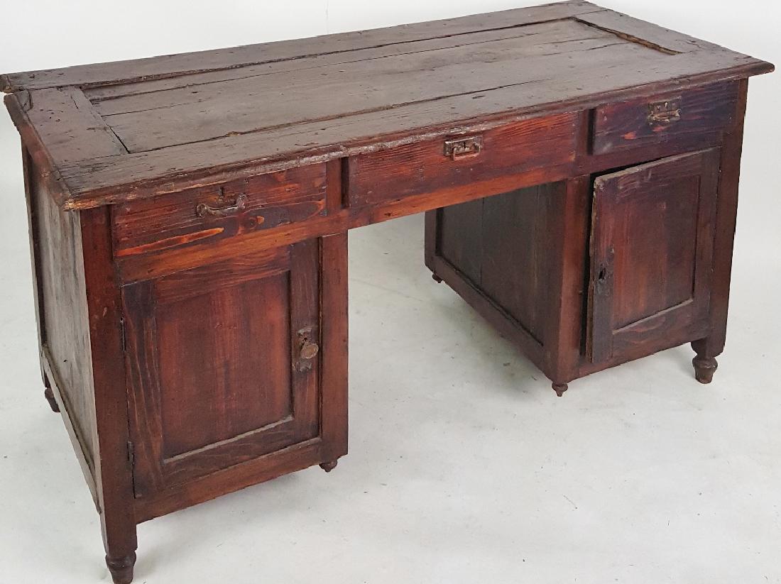 Antique Knee Hole Desk (1 of 9)