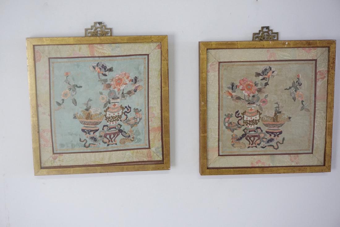 Pair of Chinese Embroidery Pieces (1 of 12)