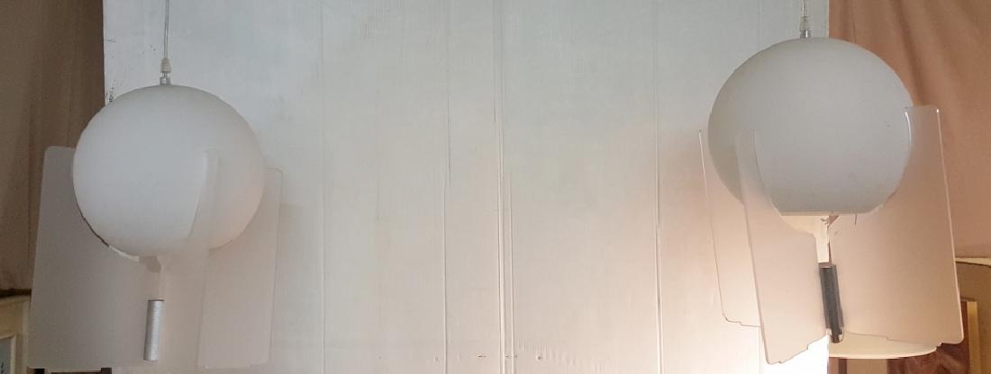 Modern Hanging Light Fixture Pair (1 of 4)