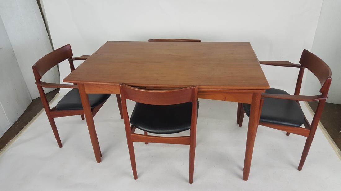Danish Modern Table & Four Chairs (1 of 6)