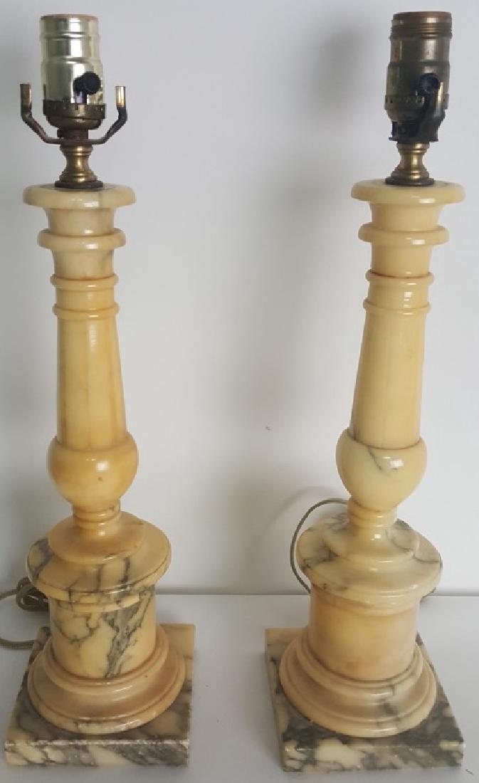 Pair of Alabaster Lamps (1 of 4)