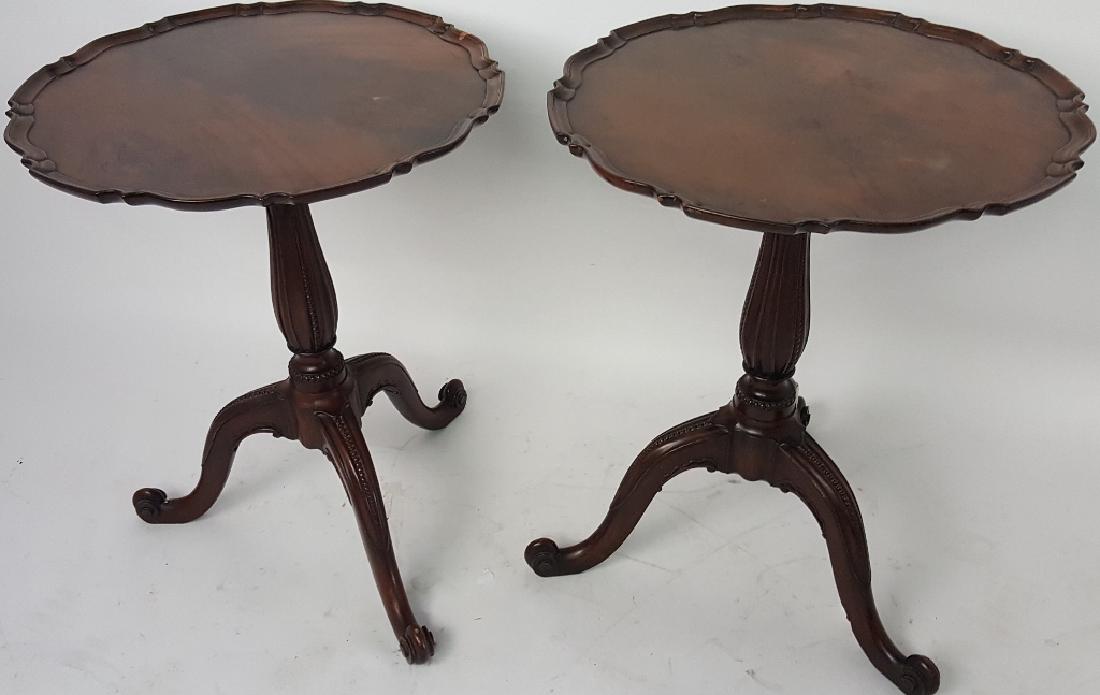 Pair of Scalloped Top Tables (1 of 7)