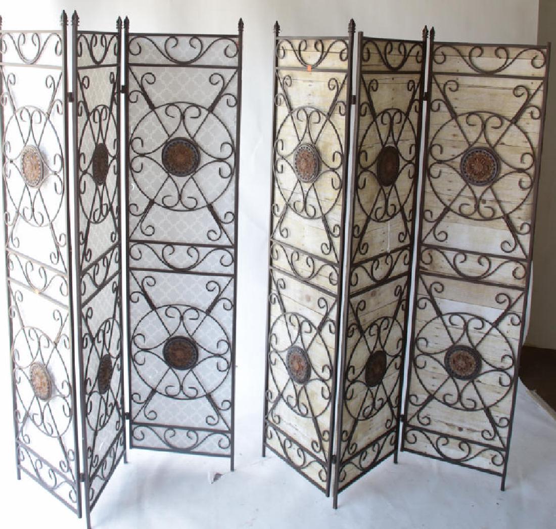 Pair of Iron Folding Screens (1 of 9)