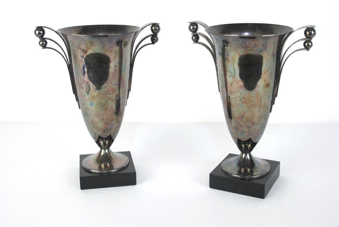 French Art Deco Silver Urns (1 of 7)