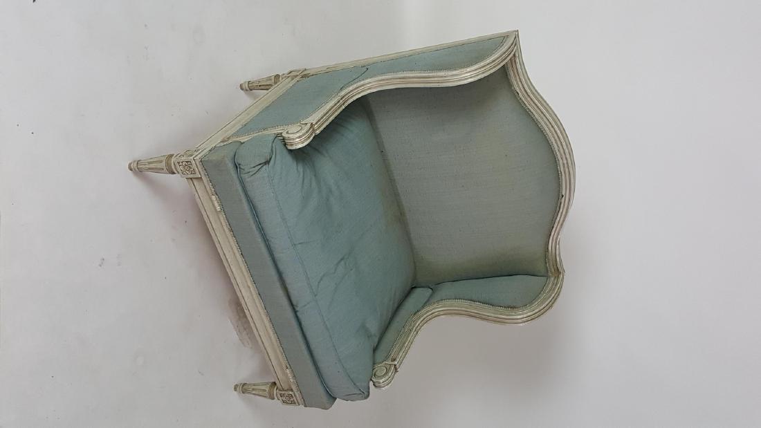 Painted Upholstered Foldout Loveseat (1 of 8)