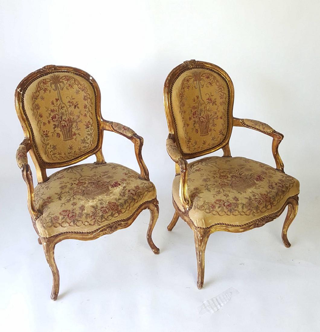 Pair of Needlepoint Armchairs (1 of 9)