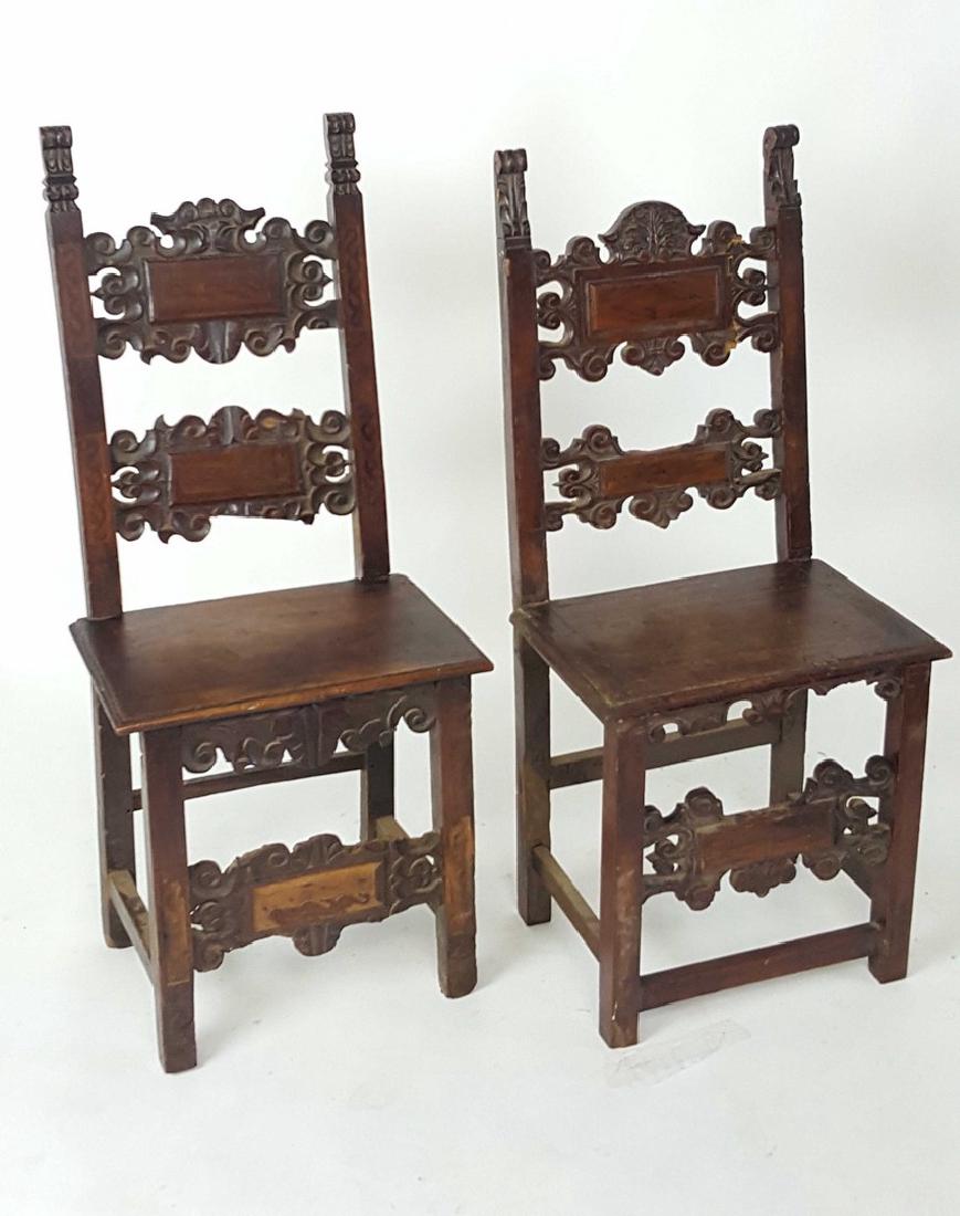 Pair of Carved Side Chairs (1 of 6)