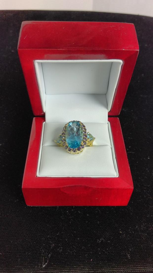 16.22ct  Blue Topaz  Ring (1 of 4)