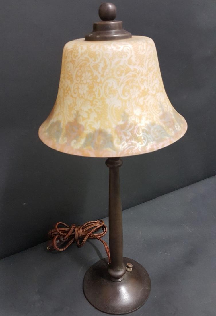 Bradley & Hubbard Reverse Painted Lamp (1 of 12)