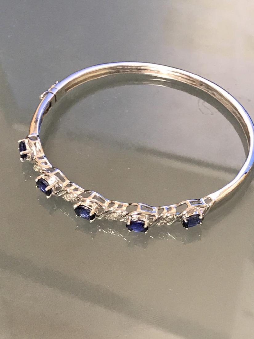 Sapphire Diamond Bangle Braclet (1 of 5)