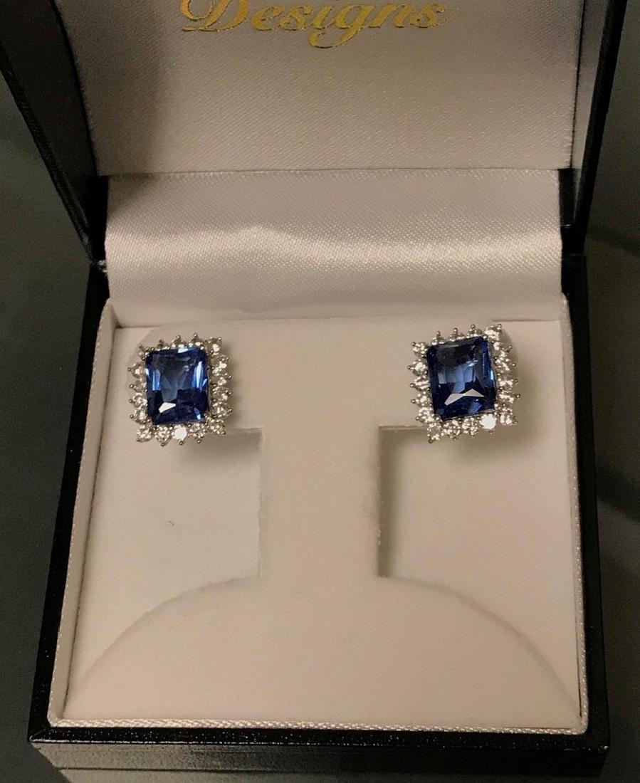 6.88 ct.  Tanzanite Earrings (1 of 4)