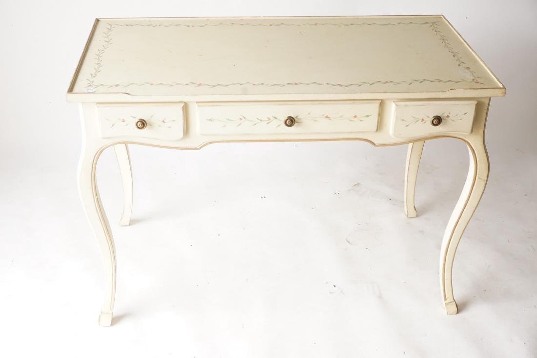 Hand Painted Three Drawer Writing Table (1 of 6)