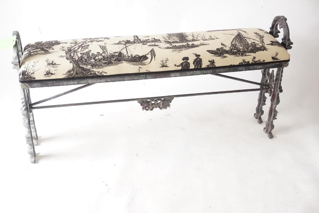 Aluminum Bench with Ship Upholstery (1 of 9)