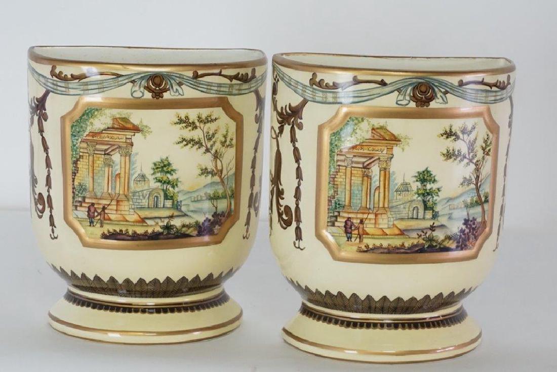 Pair Maitland Smith Demi Planters (1 of 6)