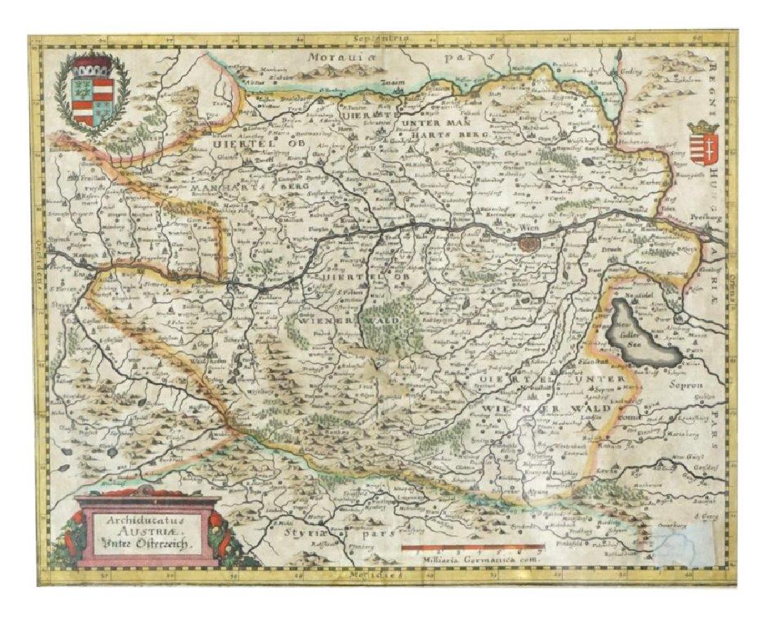 Antique Hand Colored Map of Austria (1 of 7)